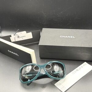 Chanel Sunglasses 5226- H-A C.1298/3c 64 16 125 Dk Green Cc Coco Mark Old Money